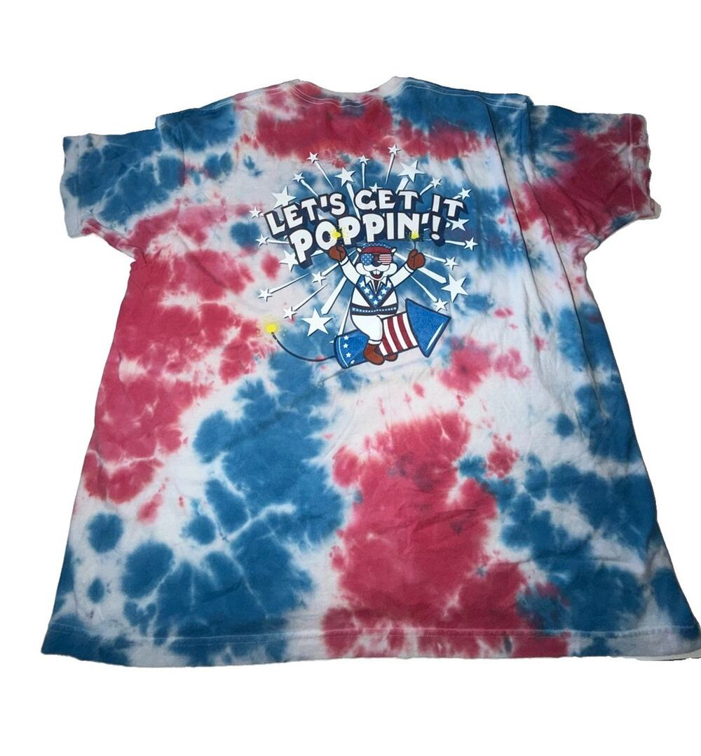 Buccees Men’s Patriotic Tie-Dye Short Sleeve T-Shirt 2XL